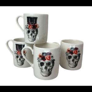 Harvest Green double-sided sugar skull Espresso cups